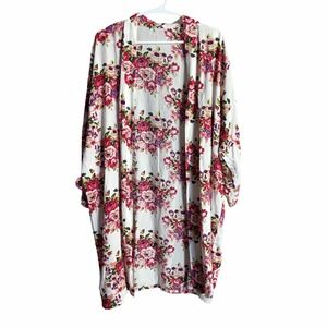 Woven Cotton Rayon Boho Flowy Long Cardigan Light Weight Country Western Vibes